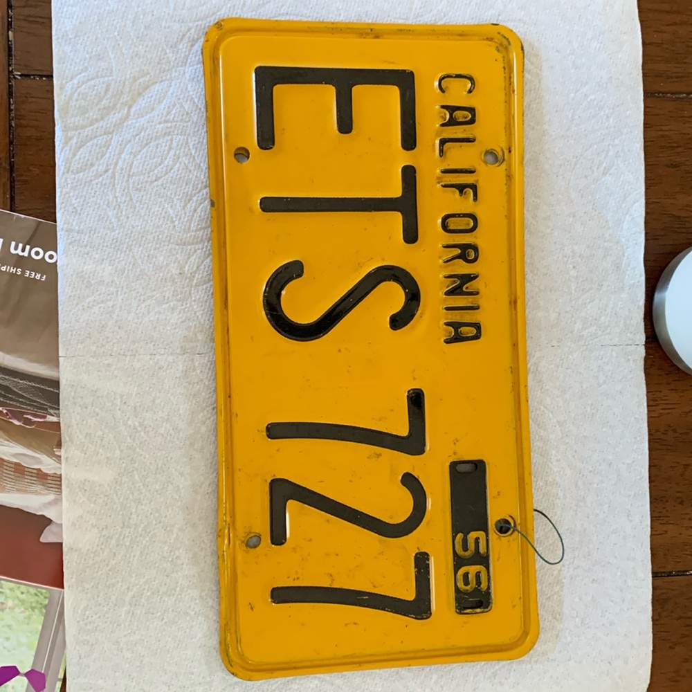 CA Vintage License Plates